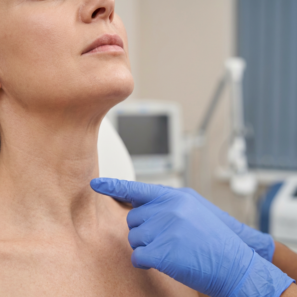Neck bands platysma botox